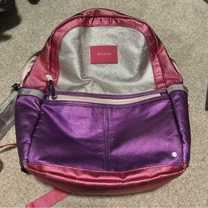 STATE kids Kane Pink and Purple Backpack